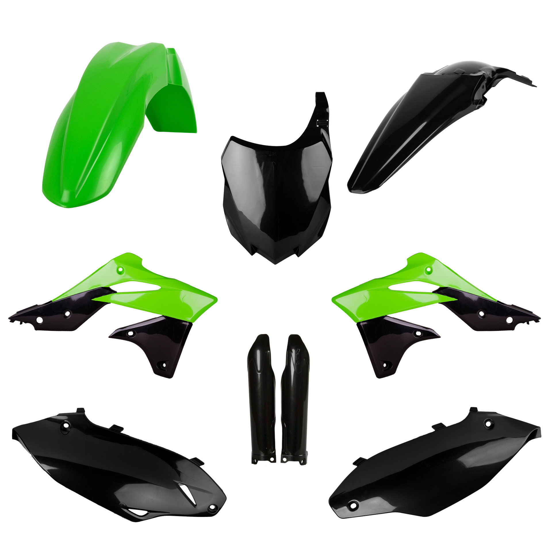 Plastic body kit POLISPORT 91486 OEM color 13 for KAWASAKI KX 250 (F) 4T 2013-2016