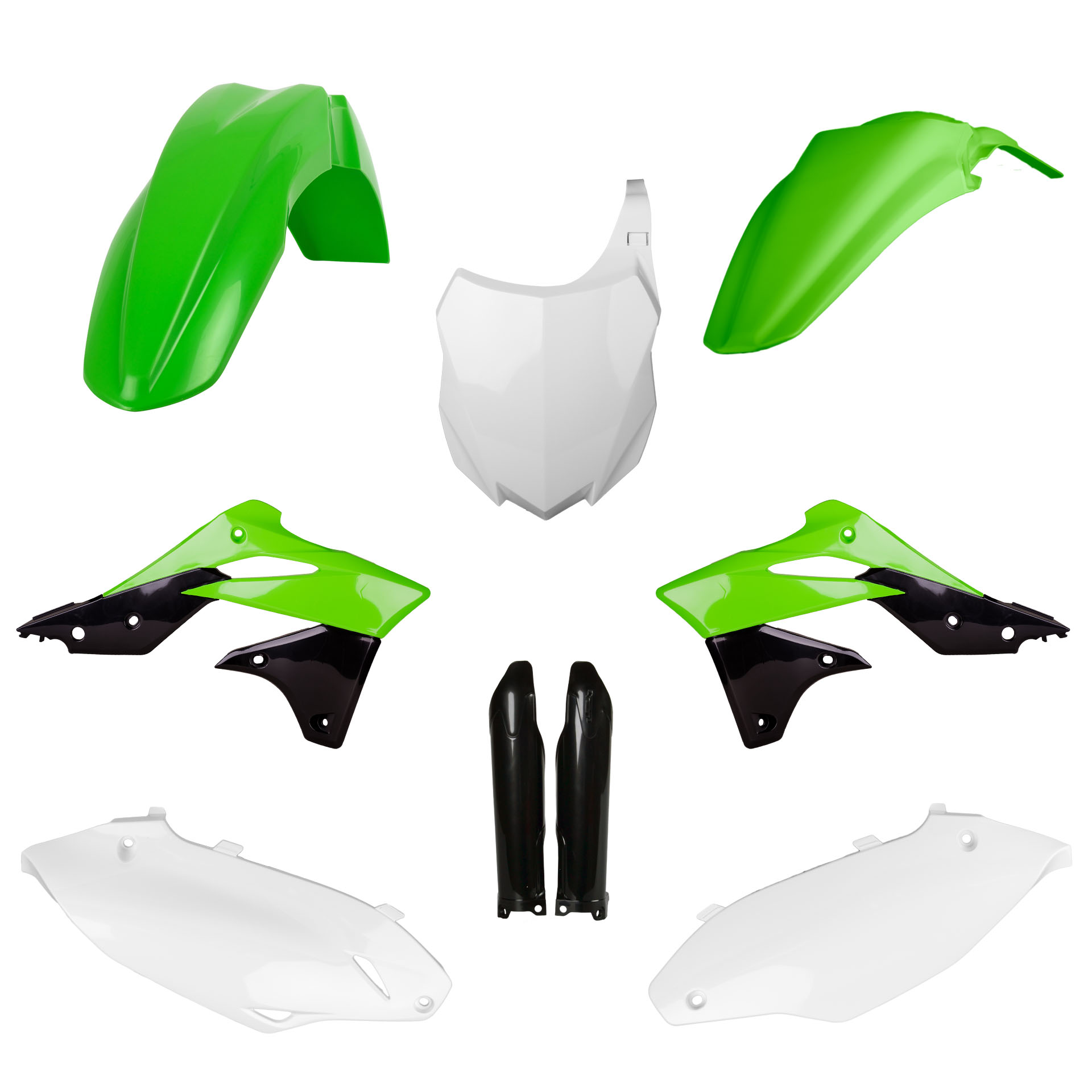 Plastic body kit POLISPORT 91489 OEM Color for KAWASAKI KX 250 (F) 4T 2013-2016
