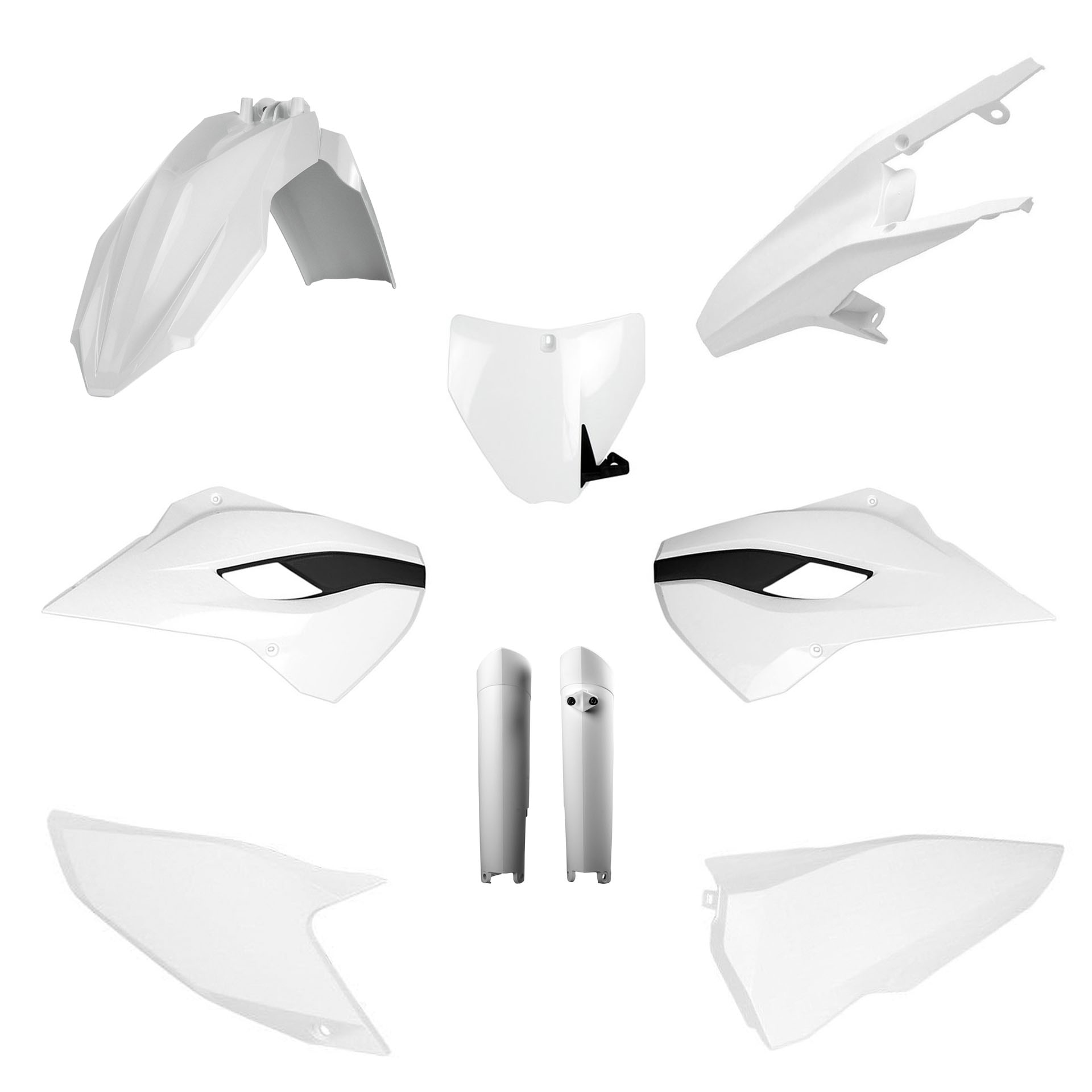 Plastic body kit POLISPORT 91498 White