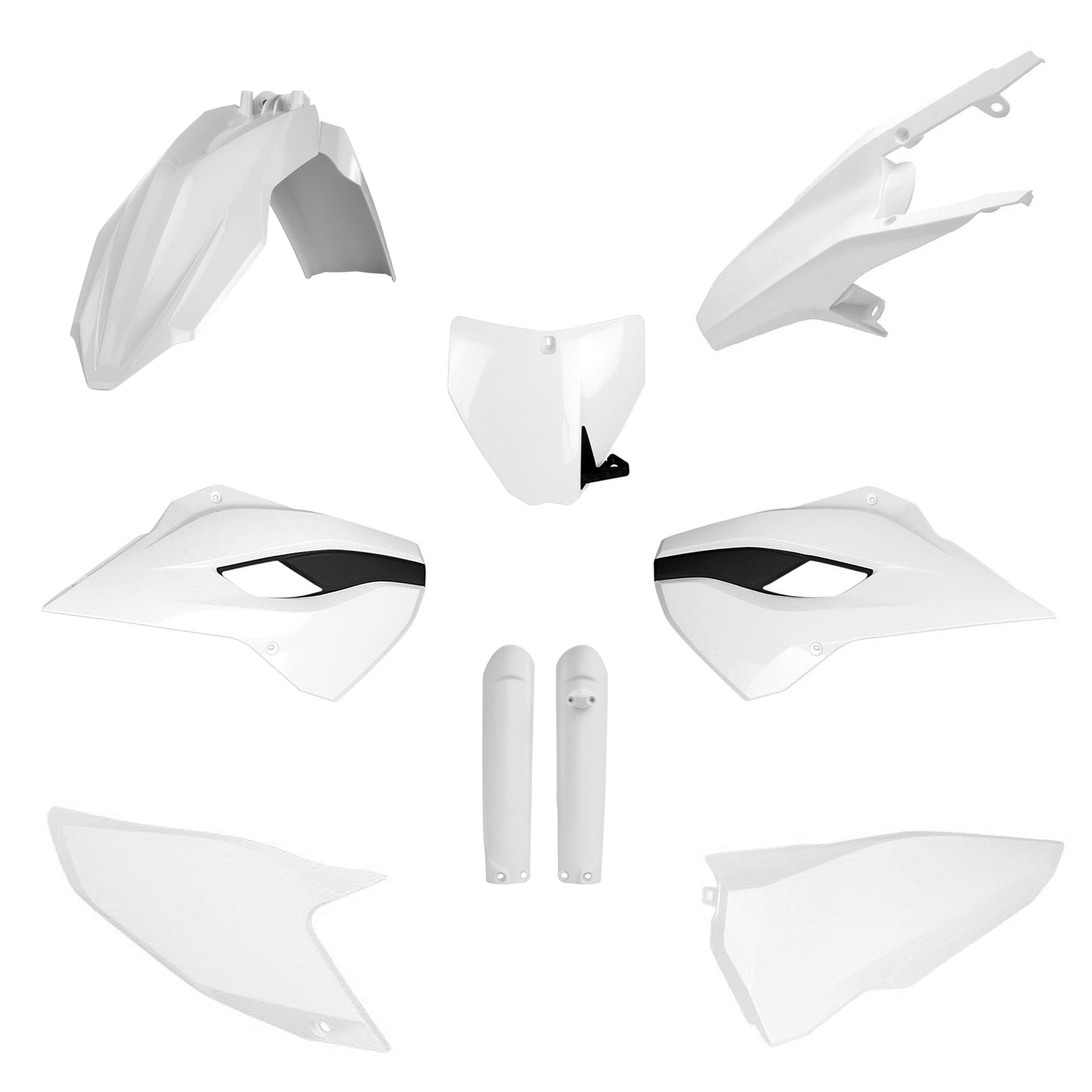 Plastic body kit POLISPORT 91499 White