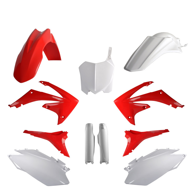 Plastic body kit POLISPORT 91528 OEM Color for HONDA CRF 450 R 2011-2012, HONDA CRF 250 R 2011-2013