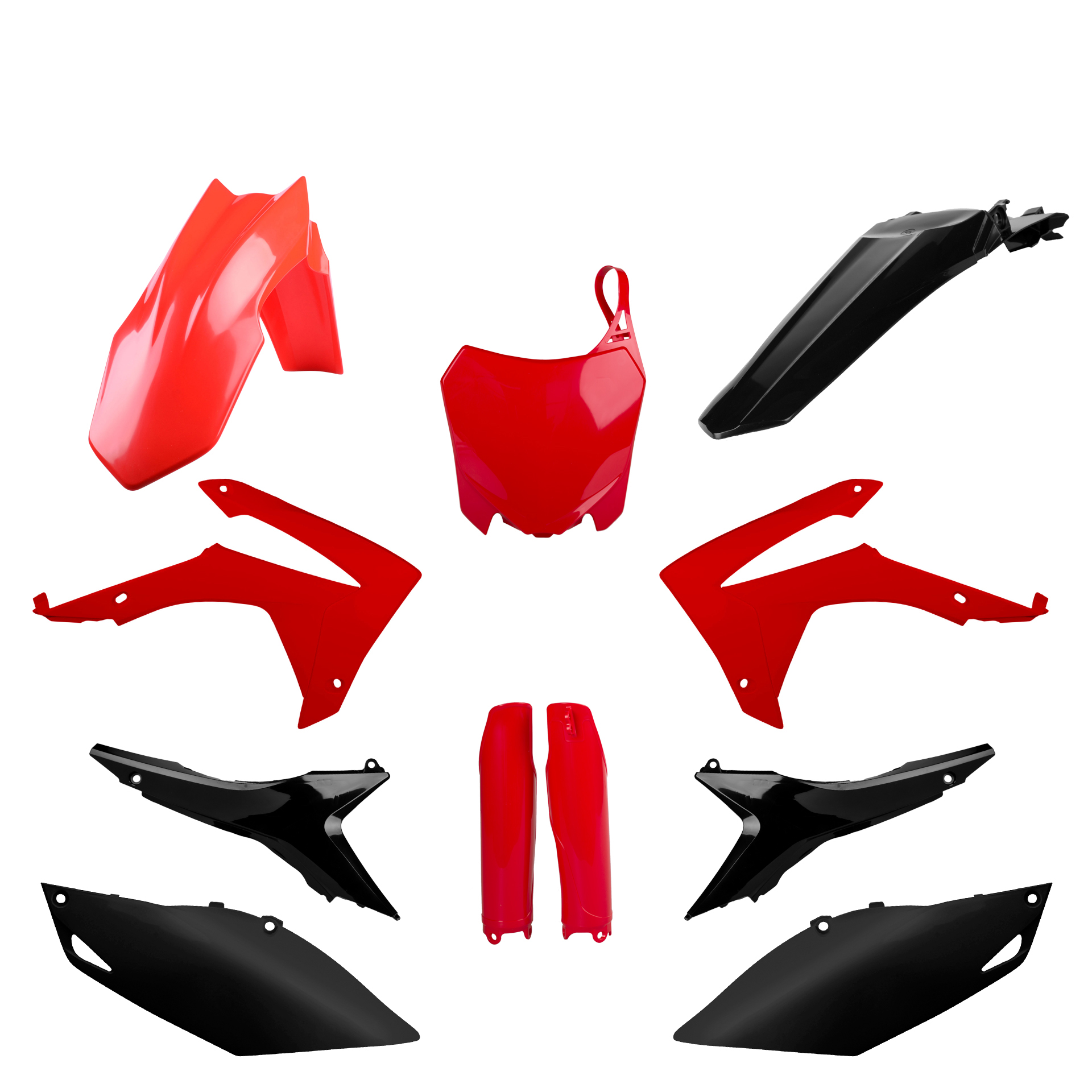 Plastic body kit POLISPORT 91533 red cr05/black for HONDA CRF 450 R 2013-2016, HONDA CRF 250 R 2014-2017