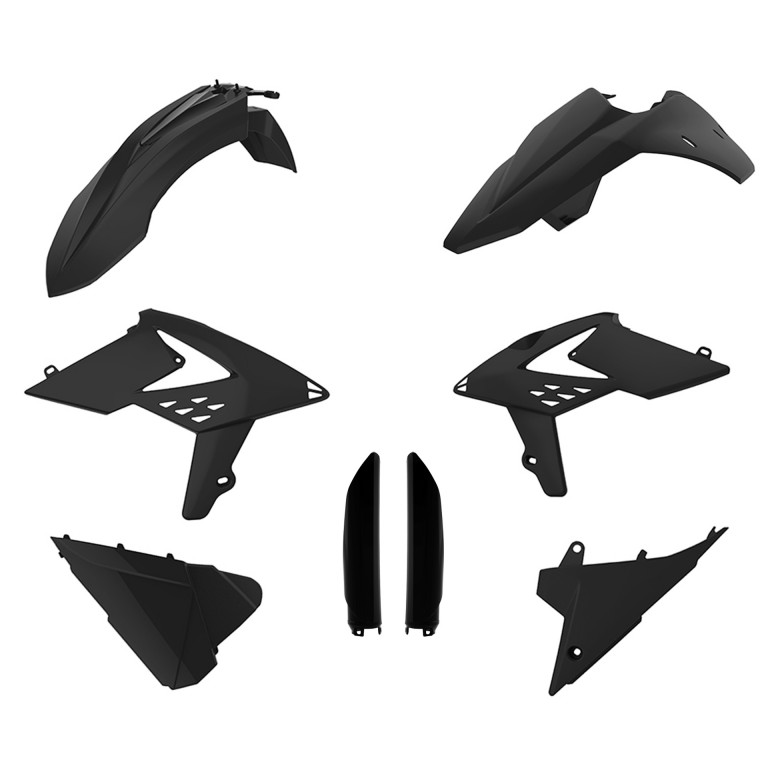 Plastic body kit POLISPORT 91551 Crni