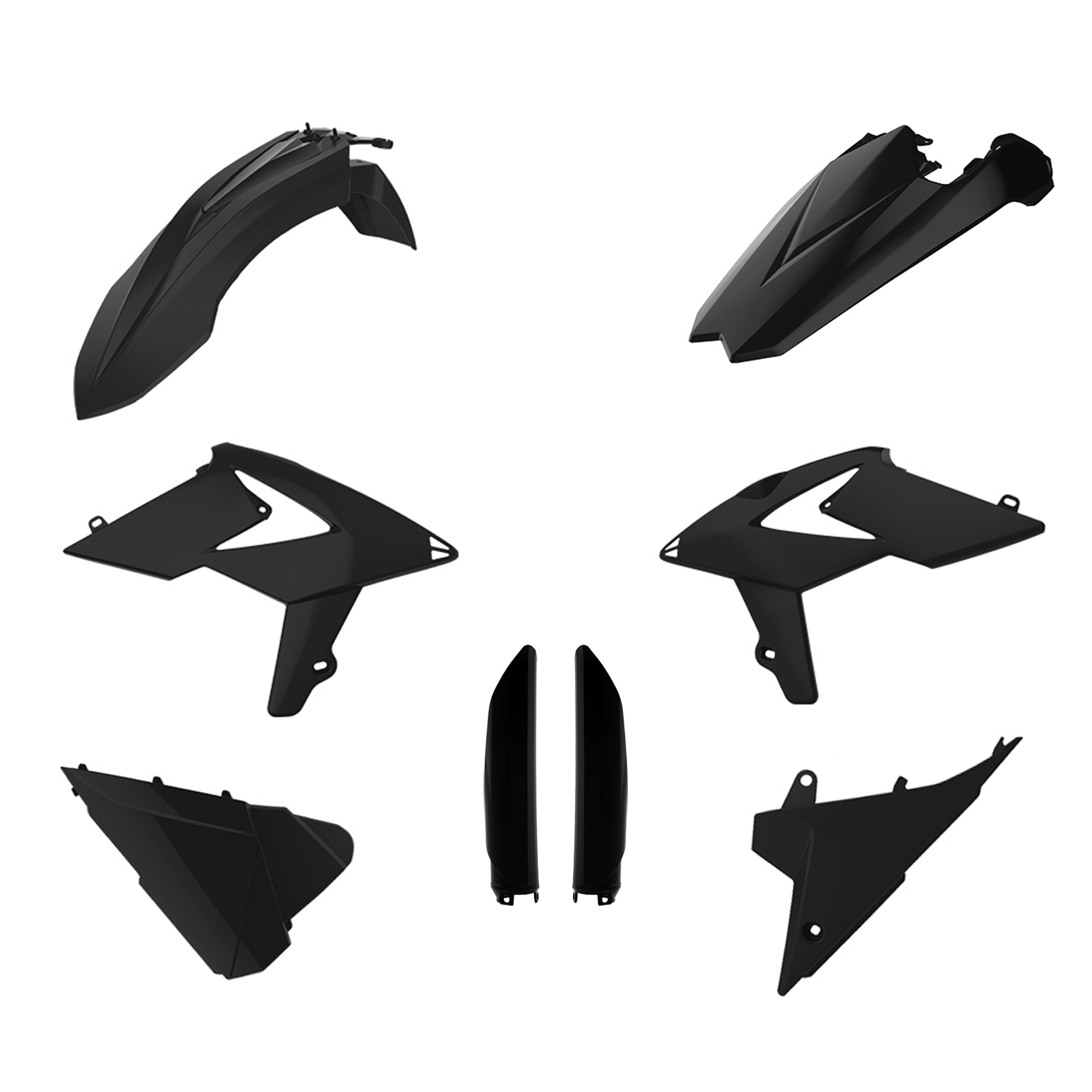 Plastic body kit POLISPORT 91553 Crni