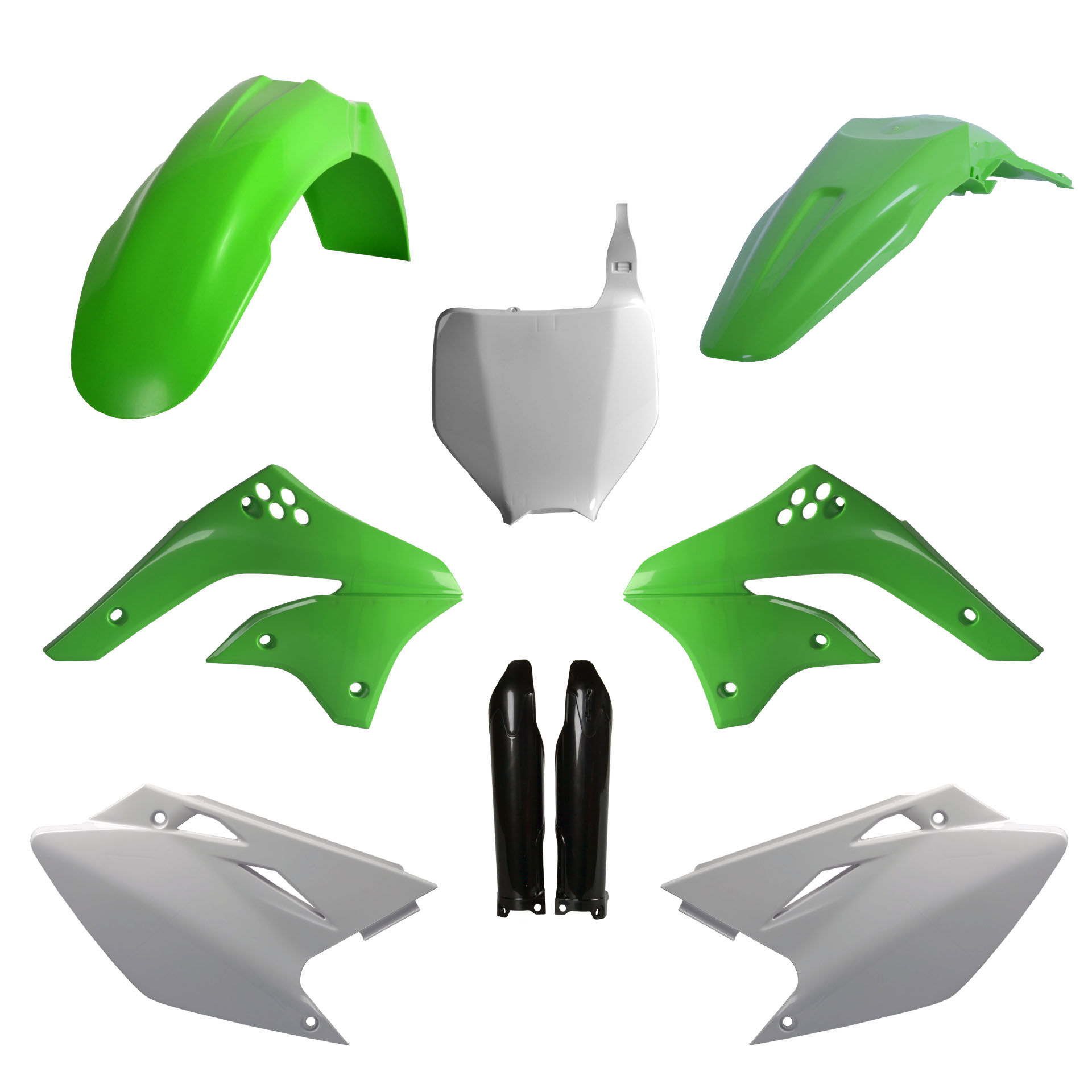 Plastic body kit POLISPORT 91565 OEM color 08 for KAWASAKI KX 450 (F) 2006-2008