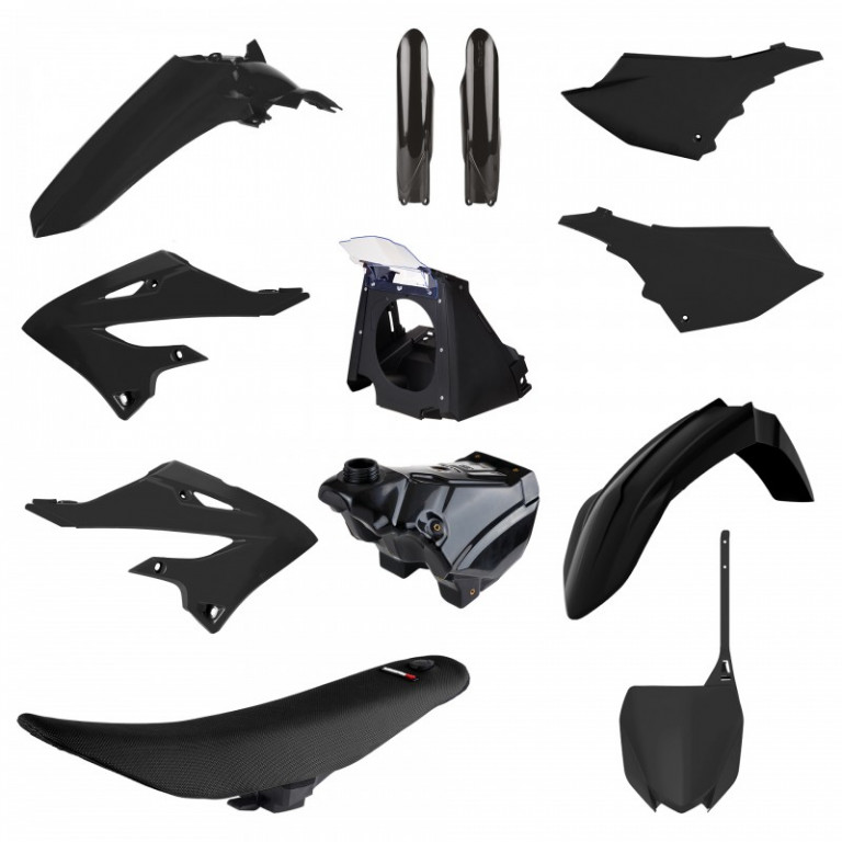 Plastic body kit POLISPORT 91573 restyling Crni for YAMAHA YZ 125 2002-2021, YAMAHA YZ 250 2002-2021