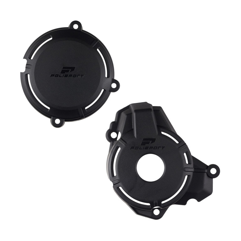 Engine covers protection kit POLISPORT 91587 without WP Crni