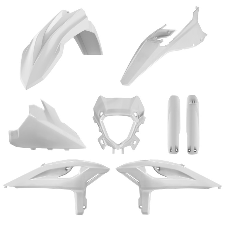 Plastic body kit POLISPORT 91597 White