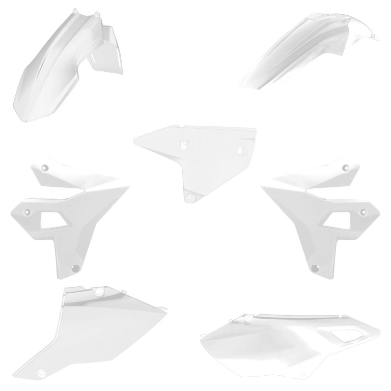 Plastic body kit POLISPORT 91604 restyling White
