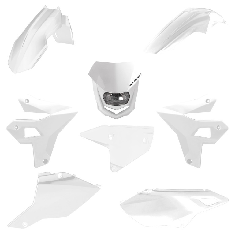 Plastic body kit POLISPORT 91605 restyling White
