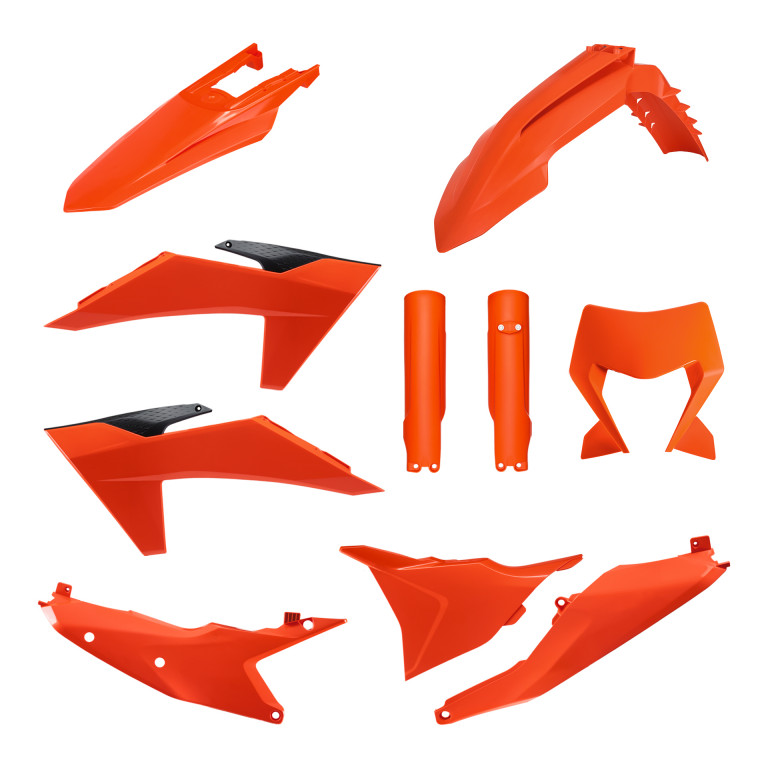 Plastic body kit POLISPORT 91639 Orange