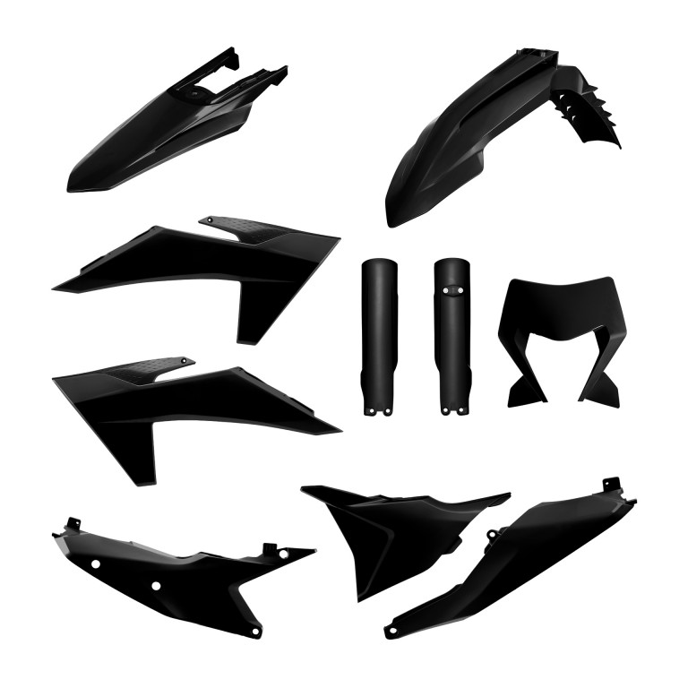 Plastic body kit POLISPORT 91641 Crni