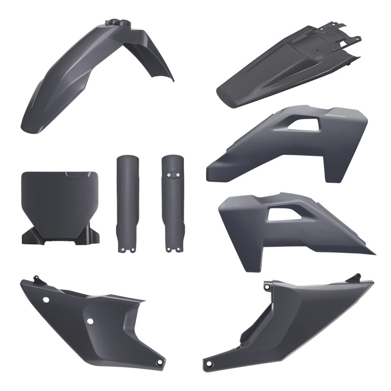 Plastic body kit POLISPORT 91645 N-Grey