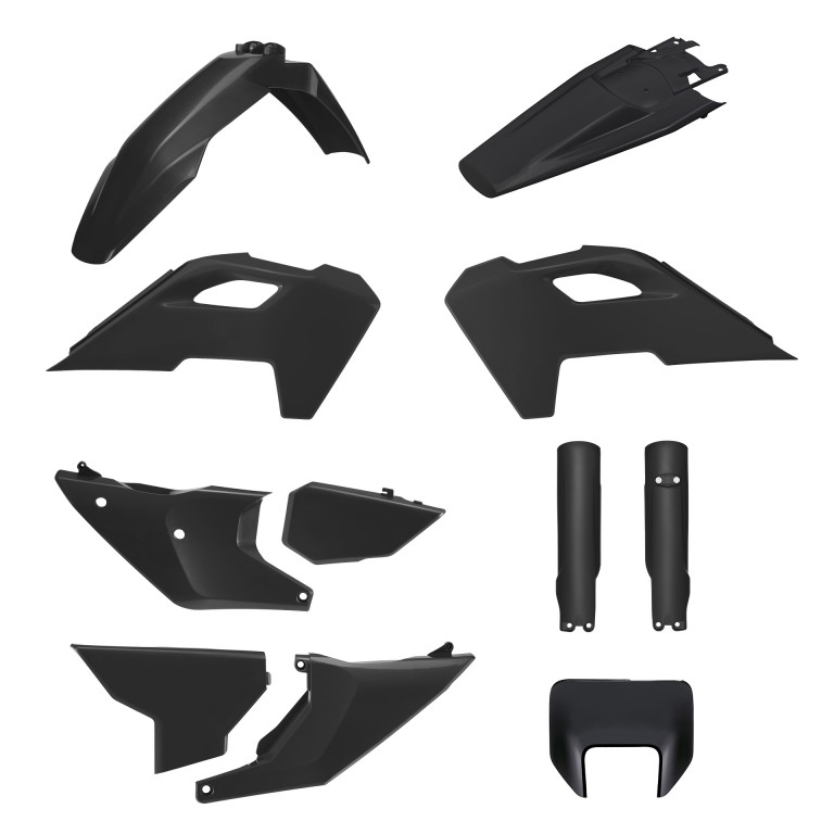 Plastic body kit POLISPORT 91648 Crni