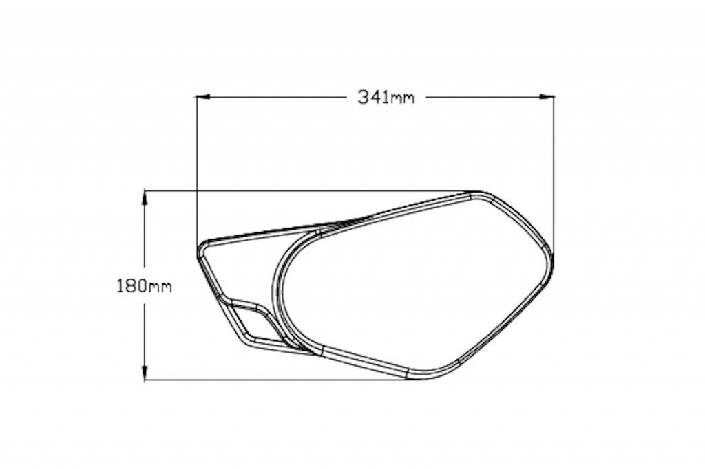 Side panels PUIG RETRO 9232J matt black without supports