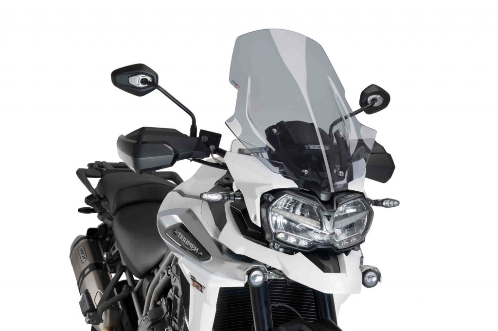 Windscreen PUIG TOURING 9613H smoke for TRIUMPH Tiger 1200 Explorer / GT Explorer 2018-2019