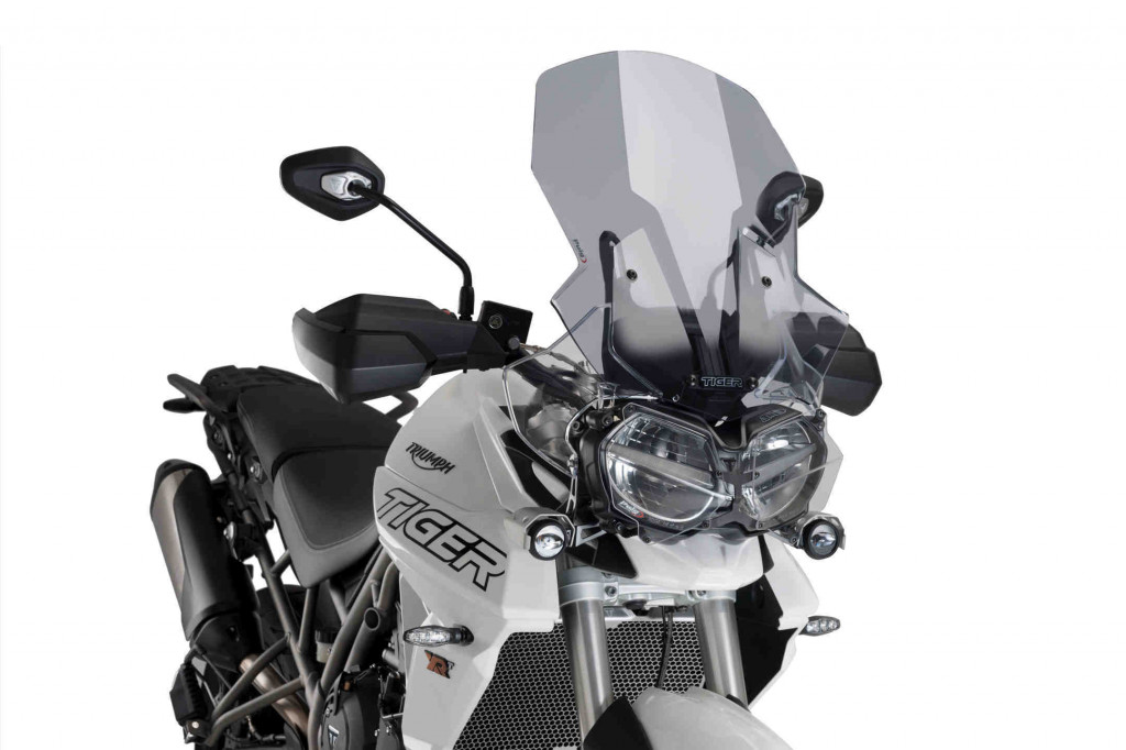 Windscreen PUIG TOURING 9656H smoke for TRIUMPH Tiger 800 / Sport 2018-2019