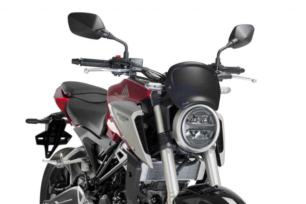 Windshield PUIG FRONTAL PLATE 9663C carbon look