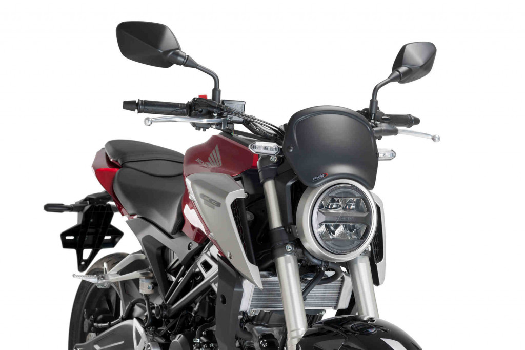 Windshield PUIG FRONTAL PLATE 9663J matt black