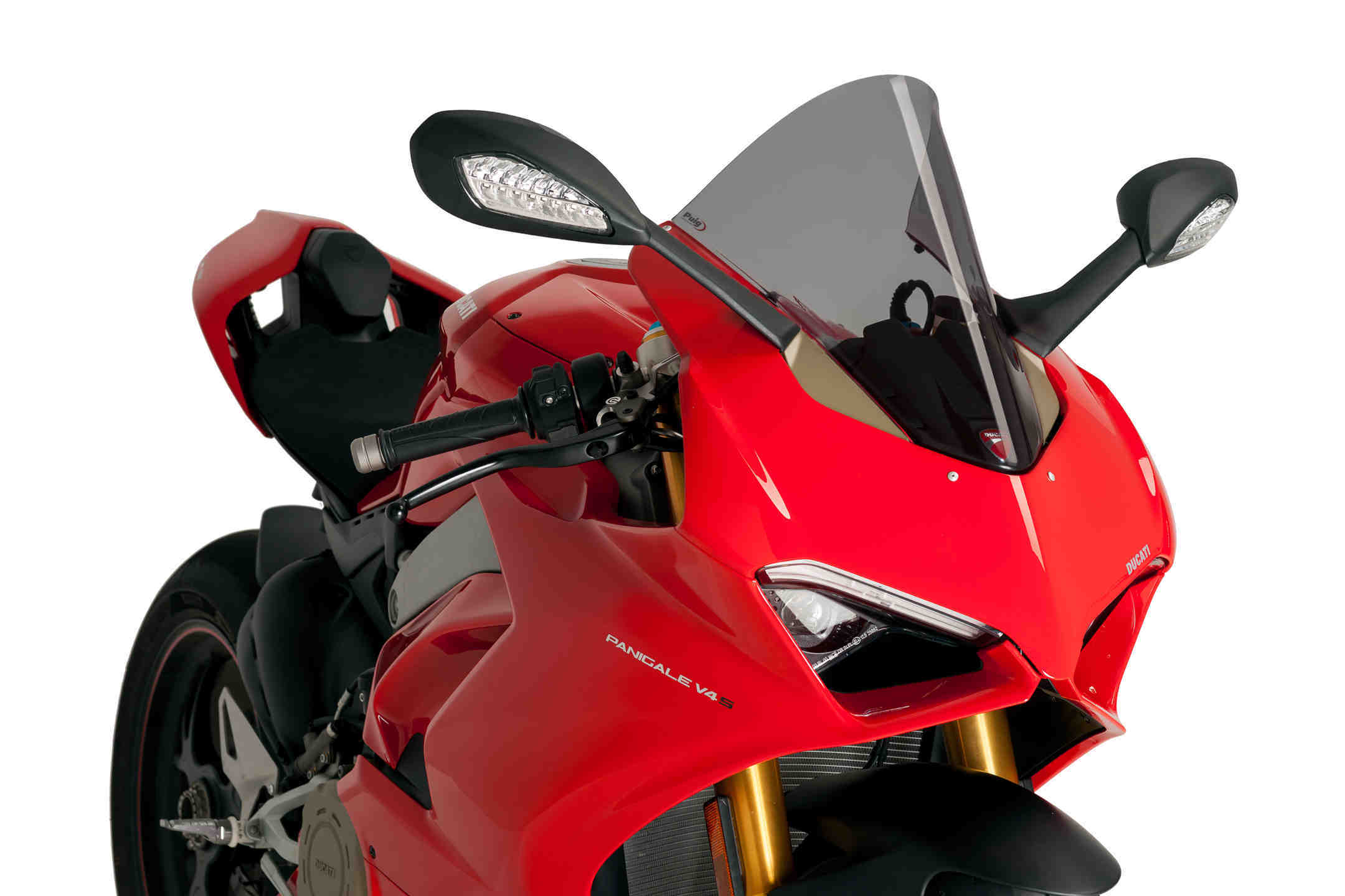 Windscreen PUIG RACING 9690F dark smoke for DUCATI Panigale V2 950 2020-2024