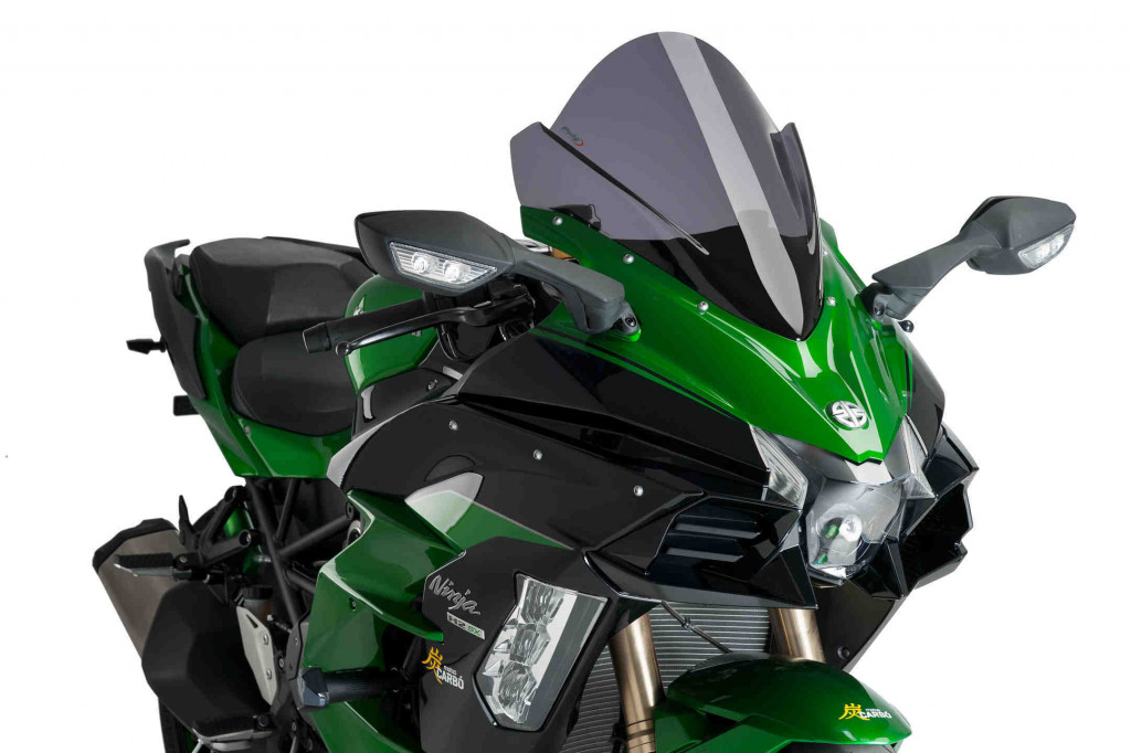 Windscreen PUIG RACING 9704F dark smoke