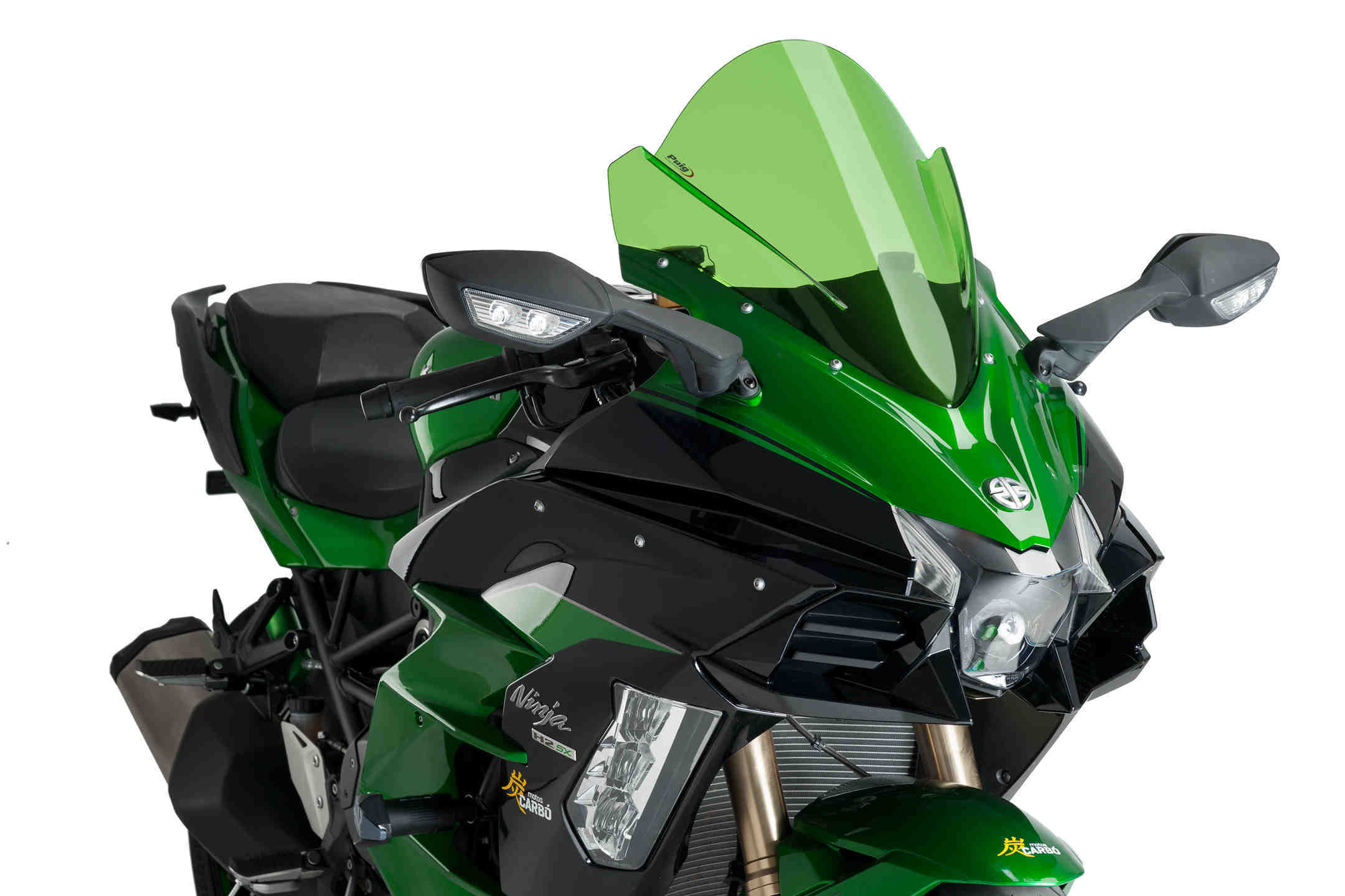 Windscreen PUIG RACING 9704V green