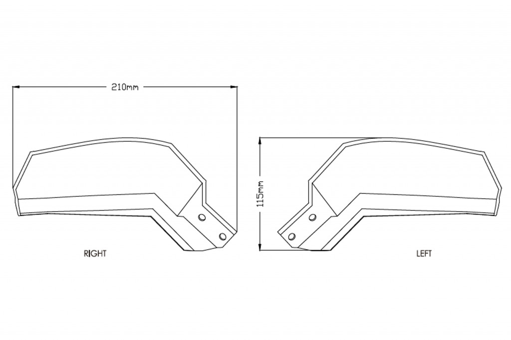 Handguards PUIG EXTENSION 9727W transparent