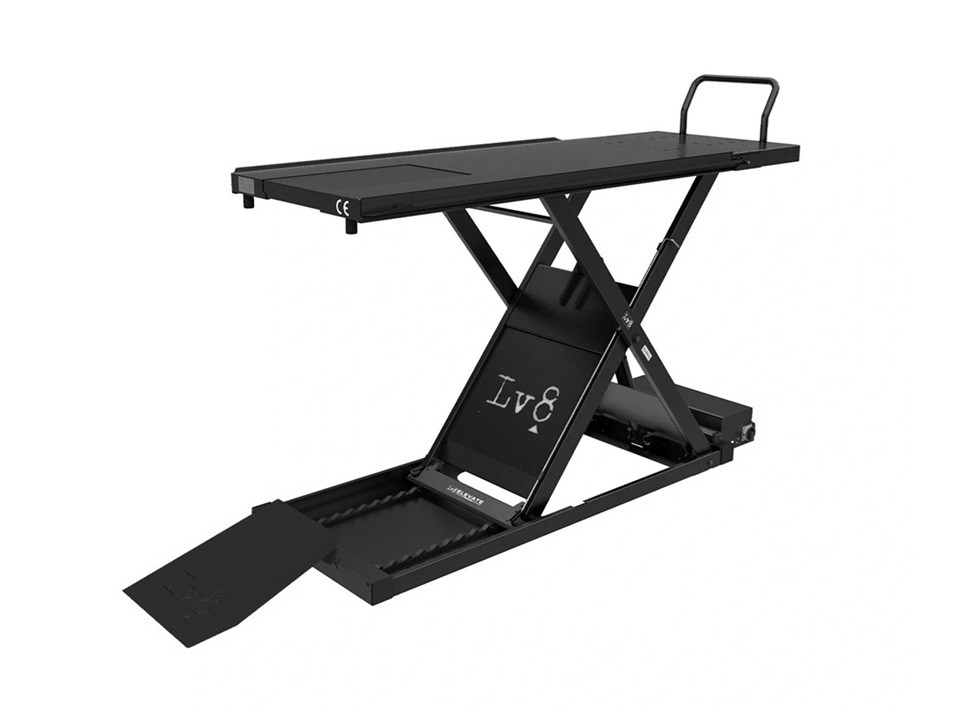 Motorcycle lift LV8 GOLDRAKE 800 EG800HCSE.BK with electro-hydraulic unit, split version (black)