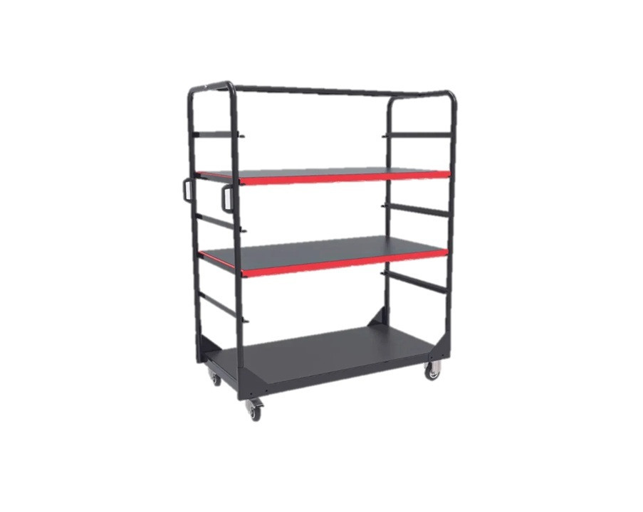 Fairing trolley with 3 shelves LV8 EQC3R.PRC.R crven