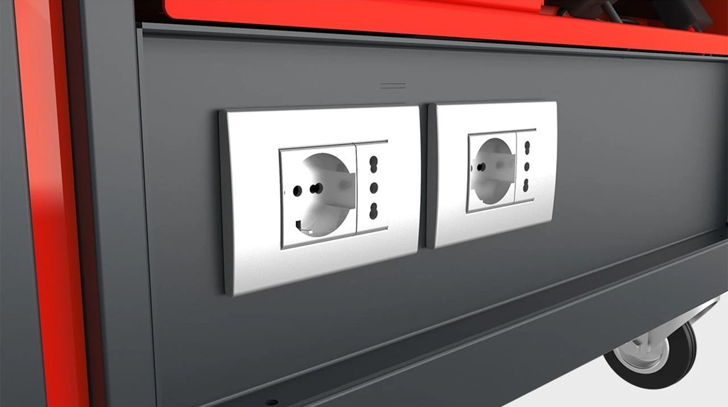 Diagnostic trolley LV8 EQM3K1RD.7606 Crni
