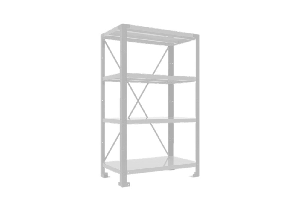 4 Shelves module LV8 EQSC0807.B (H2000mm x 800mm x 700mm) plavi