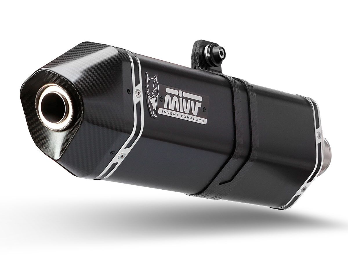 2 silencers kit MIVV SPEED EDGE S.052.LRB Steel Black