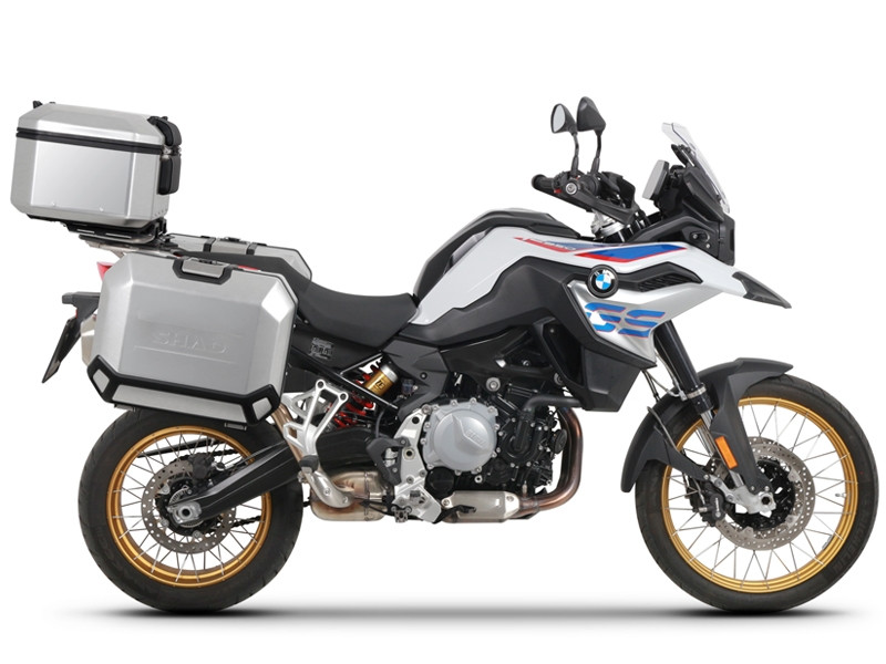 Set aluminijastih kofera sa nosači in pločo SHAD TERRA, 37L stražnji kofer in 36L/47L bočni koferi SHAD BMW F 750 GS/ F 850 GS/ F 850 GS Adventure