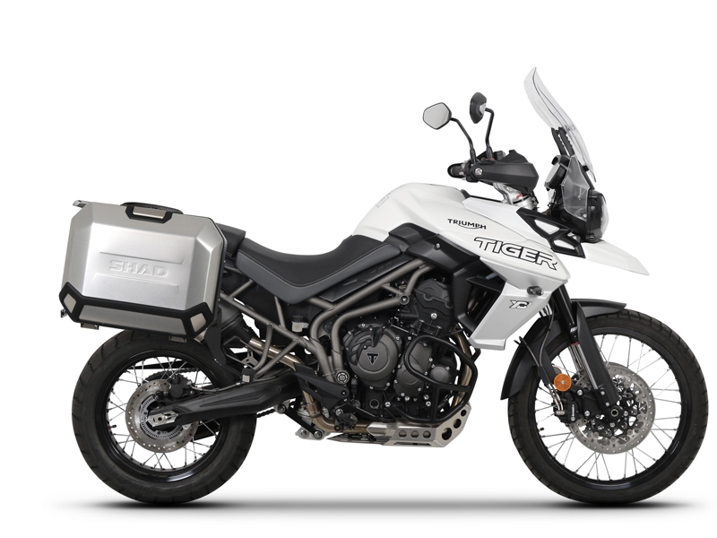 Set bočnih aluminijastih kofera sa nosači 36L/47L SHAD TERRA SHAD TRIUMPH Tiger 800