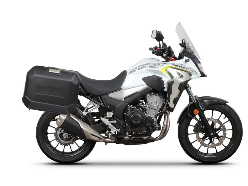 Set bočnih aluminijastih kofera sa nosači 36L SHAD TERRA BLACK SHAD HONDA CB 500 X