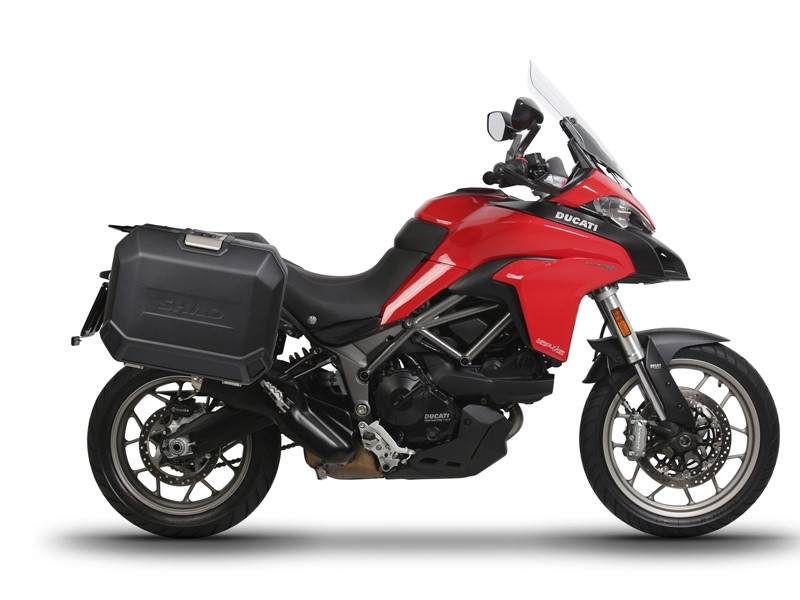 Set bočnih aluminijastih kofera sa nosači 47L SHAD TERRA BLACK SHAD DUCATI MULTISTRADA 950 / 1200 / 1260
