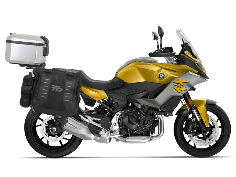 Complete set of SHAD TERRA TR40 adventure saddlebags and SHAD TERRA aluminium 55L topcase, including mounting kit SHAD BMW F 900 XR