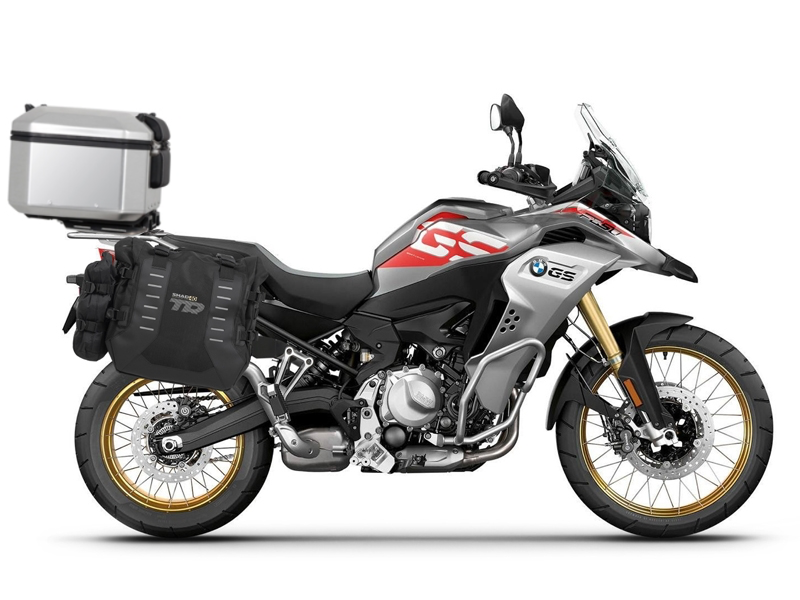 Complete set of SHAD TERRA TR40 adventure saddlebags and SHAD TERRA aluminium 37L topcase, including mounting kit SHAD BMW F 750 GS/ F 850 GS/ F 850 GS Adventure