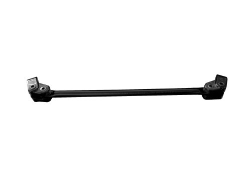 Bar and two-screw clamp kit for handlebar ACCOSSATO A2N diameter 22 mm, lenght 240mm Crni