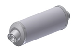 Silencer MIVV OVAL ACC.016.SN Titanium Ø55 inlet