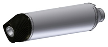 Silencer and carbon cap MIVV STRONGER ACC.73.025.SXC Stainless Steel