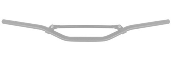 Handlebar ACCOSSATO HB053 Aluminium Made With Constant Diameter - 22 mm silver