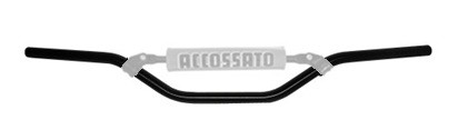 Handlebar ACCOSSATO HB054 Aluminium Made With Constant Diameter - 22 mm Crni