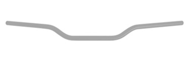 Handlebar ACCOSSATO HB056 Aluminium Made With Constant Diameter - 22 mm Crni