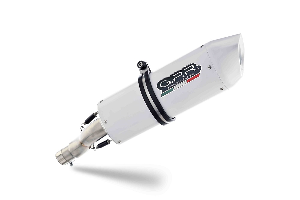 Slip-on exhaust GPR ALBUS CERAMIC KTM.43.1.ALB White glossy