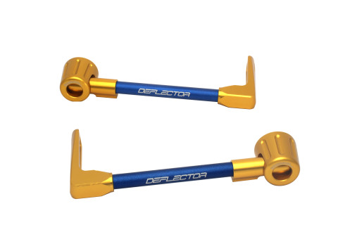 Lever guard ACCOSSATO DE003 with blue hose and joint right + left , aluminium