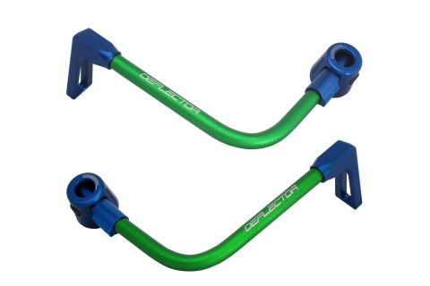 Lever guard ACCOSSATO DE003 with green hose and joint right + left , aluminium