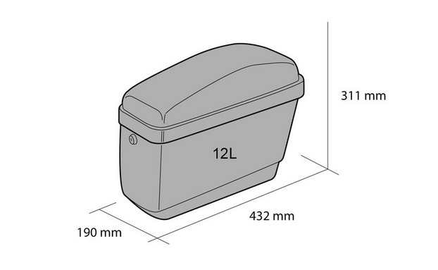 Rigid saddlebag CUSTOMACCES EASY ARS003N Crni pair