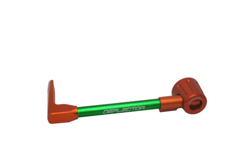 Lever guard ACCOSSATO DE002 with green hose and joint left, aluminium