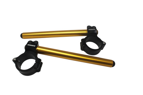 Pair of raised clip-on ACCOSSATO CP004 + 20 mm 10 degrees inclination, gold